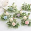 Decorative Flowers White Artificial Gypsophila Wedding Home Autumn Decoration High Quality Big Bouquet Luxury Fake Flower Arrangement Bulk