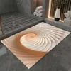 Tapis 3D Stéréoscopique Vortex Illusion Tapis Tapis Antidérapant Abstrait Géométrique Impression Optique Maison Salon Chambre Paillasson R230801