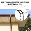 Garden Decorations Suite Rain Chain Fitting Hook Gutter Adapter Installation Parts Drainer Metal Accessory Standard Coat Hanger Hooks