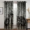 Curtain 3D Print Grey Plane Truck Car Vehicle Thin Windows Curtains For Boys Man Living Room Bedroom Decor 2 Pieces