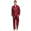 Heren Nachtkleding Tony Candice Satijn Zijde Pyjama Set Mannen Pyjama Sexy Moderne Stijl Zachte Gezellige Nachtjapon Zomer 230802