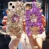 Étuis de téléphone portable Bling Diamond Butterfly Tassel Téléphone Case pour iPhone 14 XR XSS 11 13 Pro Max 12 Pro 7Plus 5 SE 6 S 7 8 plus SE 2020 + COUVERTURE L230731