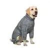 Vêtements pour chiens Moyens et grands chiens Imperméable Coupe-vent Réfléchissant Extérieur Golden Retriever Labrador Imperméable Charge Veste Vêtements pour animaux de compagnie