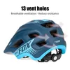 Helme Fahrradhelme BATFOX MTB-Helm Integralhelm für Kinder Abnehmbare Kinderradfahren Offroad-Outdoor-Sport-Fahrradhelme Knieschoner-Set