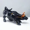 Decorative Objects Figurines Vilead 20cm The Miami Bull Model Souvenir Statue Robot Sculpture Office Desk Home Decoration Coins Badge Wall Street OX Bitcoin 230802