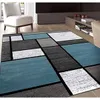 Mattor blå grå fyrkantig matta för vardagsrum hem dekoration soffa bord stora områden mattor sovrum golvmatta icke-halking ingångsdörrat R230802