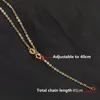 Strängsträngar Ruiyi Real 18K Gold Chain Necklace Classic Simple O Design Pure AU750 For Women Fine Jewelry Gift 230801