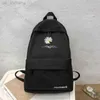 Zaino Zaino Solido Carino Fiori Donne Stampa Borse da scuola per ragazza adolescente College Schoolbag High Student Nero 2023 Nylon Bagpack Z230802