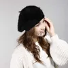 Stingy Brim Hats Hat Women Lady Winter Imitation Rabbit Hair Hat New Winter Wool Hat Thickened Warm Knit Hat Hats For Women Hats Cap For Women J230802