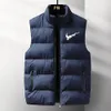 Mens Vest Waistcoat män designer kvinnor vinter ner västar kroppsvärmare västmäster mans jacka puffer utomhus varm ärmlös teknisk parka outwear