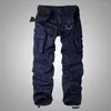 Pantaloni da uomo 2023 8 tasche Pantaloni militari da uomo in cotone Pantaloni larghi mimetici tattici Casual di grandi dimensioni 38 44 Tuta