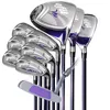 Женские гольф -клубы efil Complete Sets Golf Golf Driver Wood Irons Putter Girl Bearner Clubs L Flex Graphite Wans Бесплатная доставка без сумки