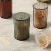 2pcs Toothpick Holders Toothpick Storage Box Dustproof Translucent PS Ultra-light Toothpick Holder Box for Kitchen R230802