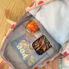 Школьные сумки для девочек рюкзак большой способность женщин Kawaii Teen Lackpacks Fashion Strawberry Print Простой милый средний ученик 230801