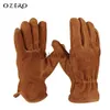 Ski Gloves OZERO Work Heat Gloves Cowhide Winter Warm Gloves Motorcycle Snowboard Outdoor Sport Bike Skiing Cycling guantes moto Gloves J230802