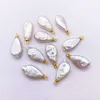 Charms 1pc Natural Freshwater Baroque Pearl Pendant Irregular Water Drop Shape Designer For Jewelry Making Bulk Earring Necklace