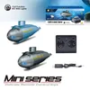 ElectricRC -båtar RC Submarine Boat Toy Simulation Mini Boats Waterproof uppladdningsbar 2.4G Fjärrkontrollerade fartyg Elektrika Toys For Boys Children 230801