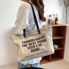 Totes Canvas sac pour femme grande capacité sac à bandoulière à la mode lettre motif sac à main et portefeuille loisirs voyage sac à main étudiant sac à dosstylishhandbagsstore