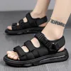 Sandals 2023 Summer Casual Flat Bottom Men's Sports Fashion Outdoor Anti Slip Comfortable Versatile Solid Shoes For Men