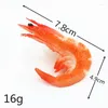 Decorative Flowers Simulation Red Green Prawns Model Kitchen Decor Artificial Shrimp Aquatic Products Market Window Display Po Props Table