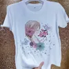 Kvinnors t-skjortor o nacke tung pärla 3d blommor stor storlek toppar solid färg kort ärm söta kvinnor t-shirts y2k kläder koreanskt mode