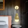 Wall Lamp Nordic Modern Gourd Brass Lamps American Minimalist Bedside Restaurant El Corridor Bedroom Hanging Lights Fixtures