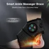Masajeadores de piernas Masaje de tobillo inteligente Compresión Aire Brace Pie Vibración eléctrica Compresa Calefacción 230802