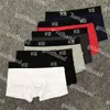 Mutande da uomo stampate di marca Intimo sexy Designer Sport Boxer traspiranti 3 pezzi Boxer da uomo in cotone di alta qualità