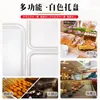 Borden Gebak Bord Melamine Dienblad Wit Plastic Imitatie Porselein Pot Gestoofd Gekookt Gerecht Serveren Brood Cake Dim Sum