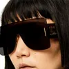 2023新しい高級デザイナーLuo Yijia One-Piece Box Goggles Net Red Ins同じオールインワンミラーLWサングラス