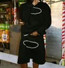 Moletons Masculinos Casual Fleece Hip Hop High Street Sports Sweater Masculino Outono Inverno Com Capuz Outwear Masculino Moletons com Capuz