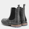 Boots HECRAFTED 39~48 Brogue chelsea boots comfortable brand fashion 2023 boots leather #AL665 L230802