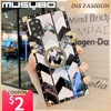 Cell Phone Cases Luxury Case For Samsung Galaxy A71 A51 A53 Square Back Cover A52S A13 Fundas Shockproof Coque S23 S22 Ultra S20FE S21Plus Hoesje L230731