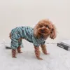 Roupa de cachorro reflexiva pet gato capa de chuva roupas antifluorescência à prova d'água com capuz macacão capa de chuva para cães pequenos, médios e grandes