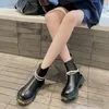 أحذية Sgesvier بالإضافة إلى حجم 34-41 نساء جلدي أصلي سحاب أبيض أسود أزياء الكاحل في الخريف أحذية الشتاء