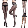 Calzini da donna Collant di Halloween Collant a rete per calze autoreggenti sexy Scava fuori Moda Stampa teschio Calza nera Calcetines per feste
