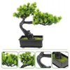 Dekorativa blommor falska växter skrivbord bonsai dekor konstgjorda träd realistiska imitation tall ornament