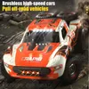 Electric RC Car Q130 2 4G RC 1 14 70 km H 4WD Borstless Motor Remote Control High Speed ​​Drifting Off Road Truck Vuxen Barnleksaker 230801