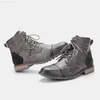 Buty Rozmiar 39 ~ 48 Buty kostki dla mężczyzn skórzane buty marki But dla mężczyzn #AL605 L230802