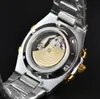 Neue Herrenuhr, Designer-Uhren, luxuriöse automatische Maschinen-Uhrwerk-Uhren, leuchtende Edelstahl-Armbanduhr