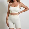 Aktywne zestawy sportowe legginsy kobiety kobiety Produkty z seksownej spódnicy z biustonoszem Zestaw potu na top szorty Gym