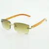 New wooden sunglasses frames 0286O with new hardware and orange wood legs 56-17-140 mm