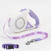 Dog Collars Luminous Traction Rope With Light Automatic Walking Chain Going Out Teddy Pet Products PBL6258