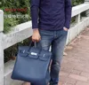 Einkaufstasche Designer-Handtaschen nFamily Bags 40hac 40cm Hac-Tasche Vollleder Canvas Herren- und Damen-Universalhandtasche Große Kapazität Rindsleder Reisen Haben Logo