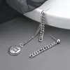Серьги с серьгами lutaku асимметричная связь с цепочкой с серьги для женщин для женщин винтажные ювелирные украшения