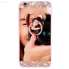 Capas de telefone celular luxo diamante strass espelho cristal caixa de telefone para iphone 14 13 12 11 pro x xr xs max 7 8 plus se2 com capa de suporte de anel l230731