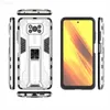 Xiaomi Poco X3 NFC M3 X4 M4 Pro Luxury Shockproof Metal Invisible Bracket Case for Xiaomi 11t 11 Lite 12x 12t Pro 13カバーL230731の携帯電話のケース