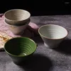 Miski ręcznie robione 5 -calowe mała miska kreatywna nić wewnętrzna vintage zagęszczone naczynie ceramiczne sztućce wiadra