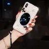 Cas de téléphone portable Cas de fleur de diamant de paillettes de mode pour Redmi Note 11 11S 10 10S 4G 5G 9 9S 8Pro 9T 9C 9A 7 7A Bijoux avec lanière Bling Cover L230731