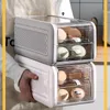 Bouteilles de stockage Type de tiroir Boîte à oeufs Plateau à double couche Réfrigérateur Organisateur frais Outils de cuisine pratiques Conteneur de nourriture